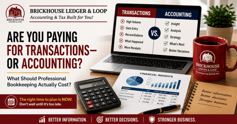 Professional bookkeeping and accounting services for small businesses