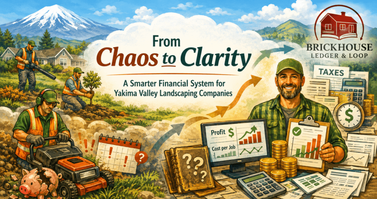 Financial management and bookkeeping for Yakima Valley landscaping companies